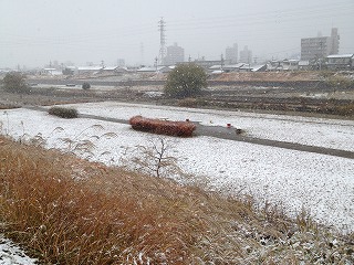 矢田川雪景色２