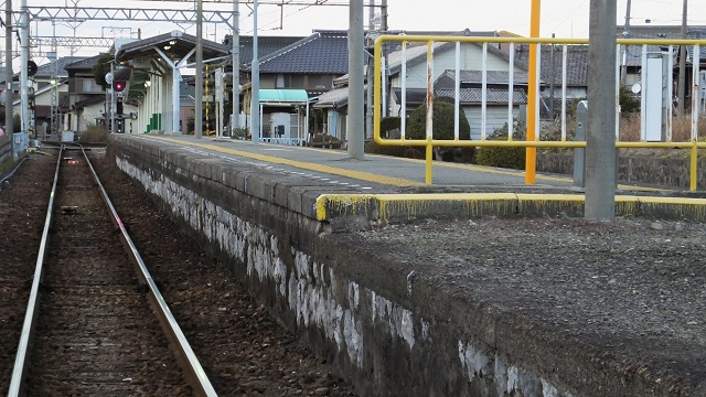 養老線 下深谷駅の風景 | 放浪STATION