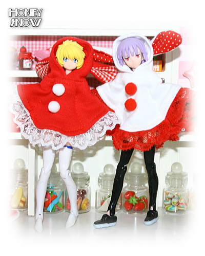 1/12DOLL【フードポンチョ】 クリスマスver