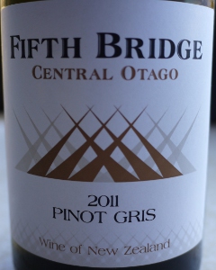 フィフス・ブリッジ　セントラルオタゴ　ピノ・グリ2011