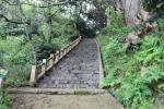 金ヶ崎城跡への階段