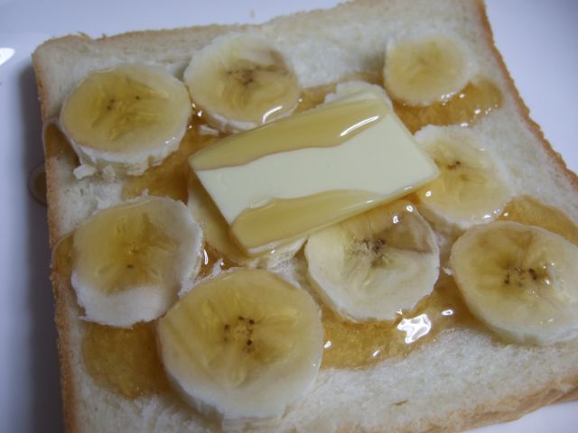 トースト バナナ