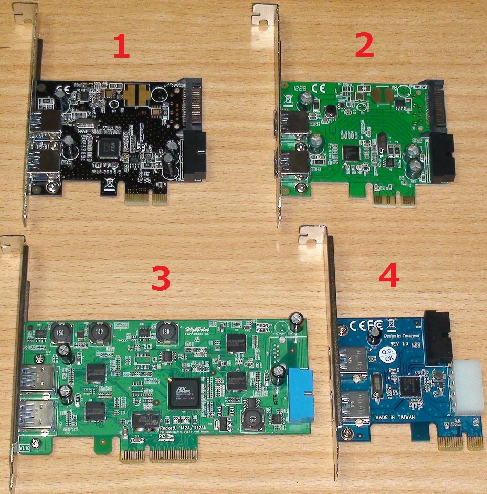 4-Port (内2/外2) USB3.0 カードを比較してみる - デュアルソケット・ザ・ワールド